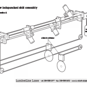 2 saw independent shift assembly